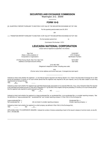 Miniature Jefferies Financial Group
 10-Q Rapport trimestriel 2012 