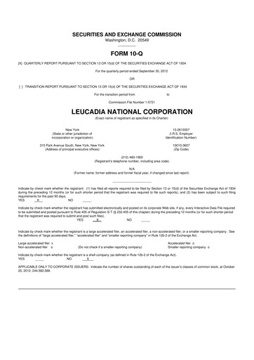 Miniature Jefferies Financial Group
 10-Q Rapport trimestriel 2012 