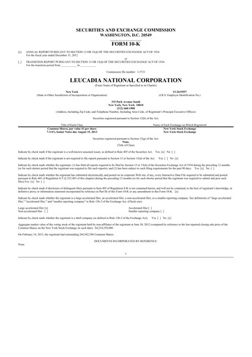 Thumbnail Jefferies Financial Group
 10-K Annual Report 2012