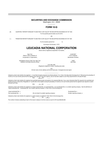 Miniature Jefferies Financial Group
 10-Q Rapport trimestriel 2015 