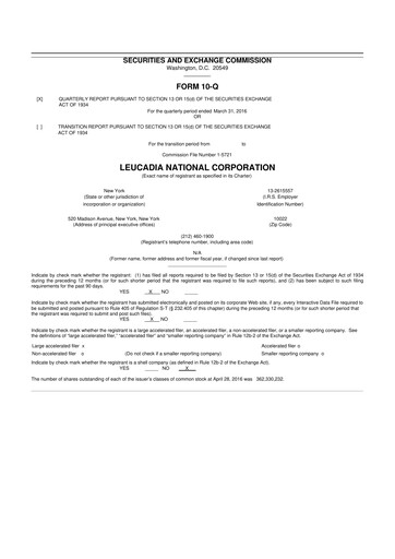 Miniature Jefferies Financial Group
 10-Q Rapport trimestriel 2016 