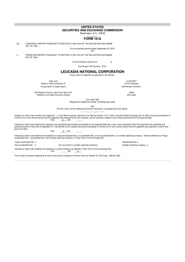 Miniature Jefferies Financial Group
 10-Q Rapport trimestriel 2016 