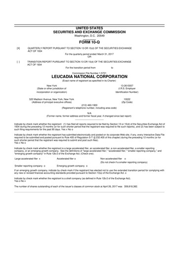 Miniature Jefferies Financial Group
 10-Q Rapport trimestriel 2017 