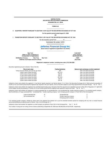 Thumbnail Jefferies Financial Group
 10-Q Quarterly Report FY2026 Q3