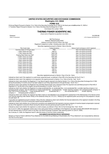 Thumbnail Thermo Fisher Scientific 10-K Annual Report 2025