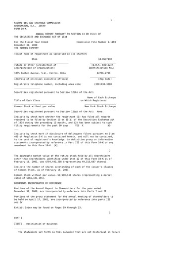 Thumbnail Timken Company
 10-K Annual Report 