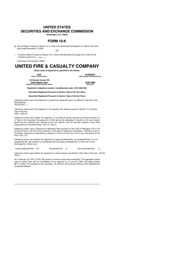 Thumbnail United Fire Group 10-K Annual Report 