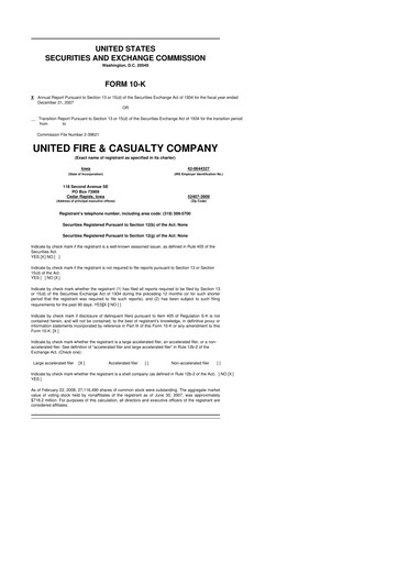Thumbnail United Fire Group 10-K Annual Report 