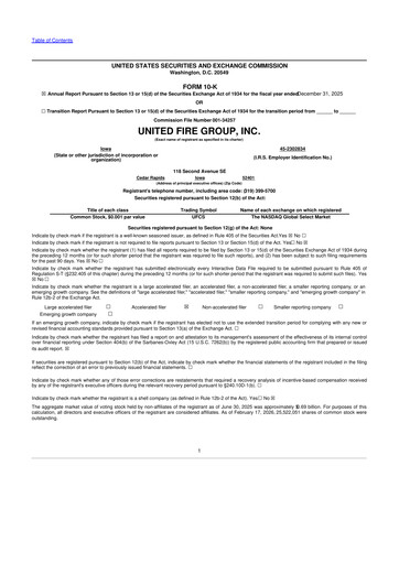 Vorschaubild United Fire Group 10-K Jahresbericht 2025