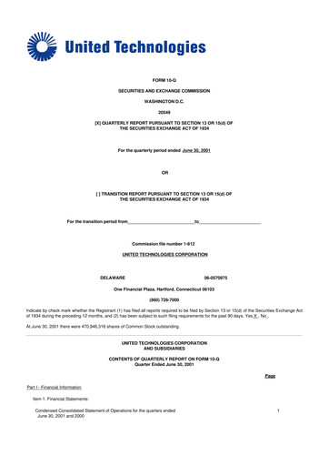 Thumbnail RTX 10-Q Quarterly Report FY 