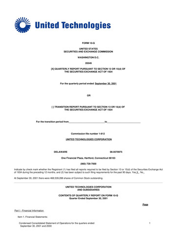 Thumbnail RTX 10-Q Quarterly Report FY 