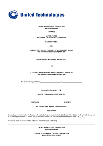 Thumbnail RTX 10-Q Quarterly Report FY 