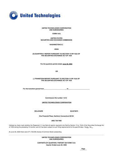 Thumbnail RTX 10-Q Quarterly Report FY 