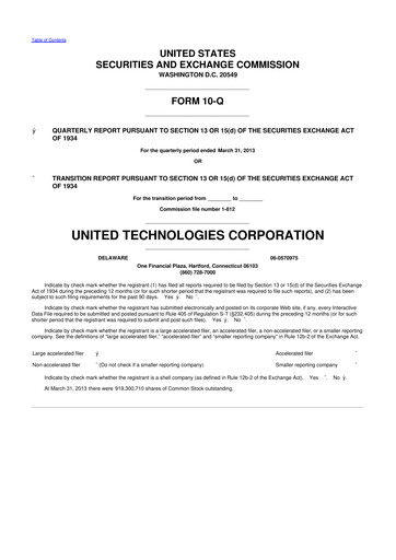 Thumbnail RTX 10-Q Quarterly Report FY2013 