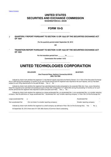 Thumbnail RTX 10-Q Quarterly Report FY2013 