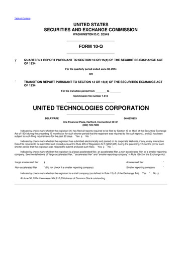 Thumbnail RTX 10-Q Quarterly Report FY2014 