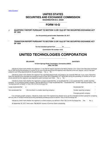 Thumbnail RTX 10-Q Quarterly Report FY2017 