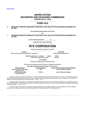 Thumbnail RTX 10-Q Quarterly Report FY2024 