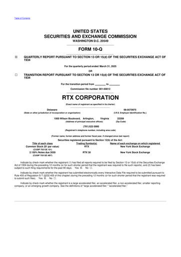 Thumbnail RTX 10-Q Quarterly Report FY2025 