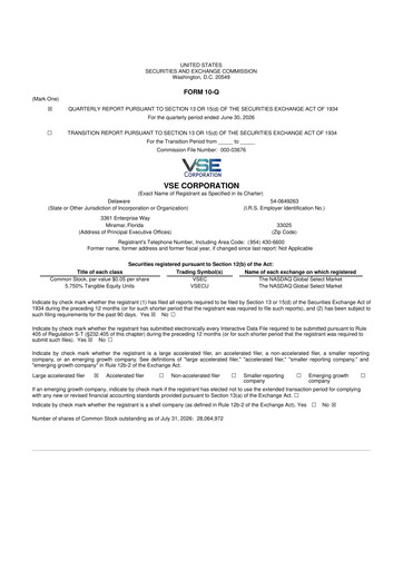 Thumbnail VSE Corporation 10-Q Quarterly Report FY2026 