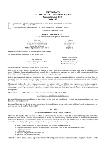 Thumbnail Walmart 10-K Annual Report 