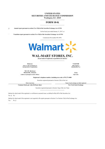 Thumbnail Walmart 10-K Annual Report 2017