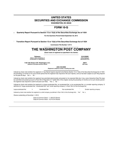 Thumbnail Graham Holdings 10-Q Quarterly Report FY2013 