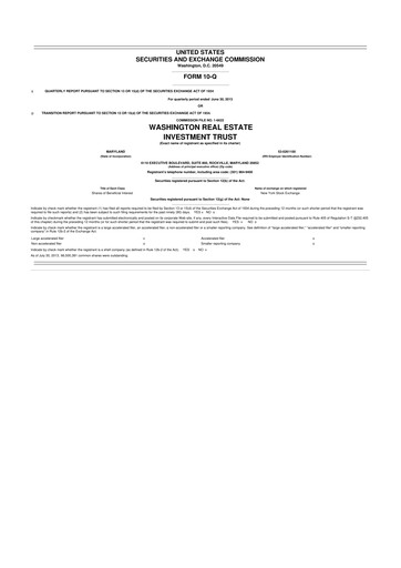 Thumbnail Elme Communities 10-Q Quarterly Report FY2013 