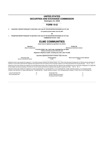 Thumbnail Elme Communities 10-Q Quarterly Report FY2023 