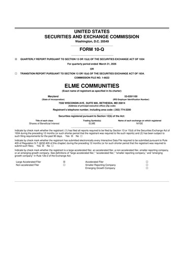 Thumbnail Elme Communities 10-Q Quarterly Report FY 