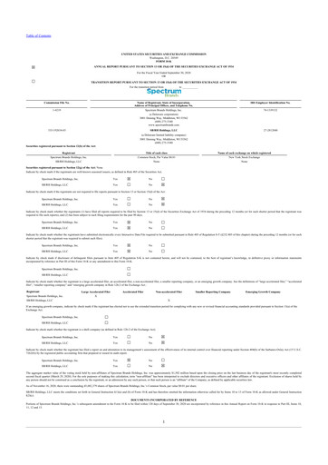 Thumbnail Spectrum Brands
 10-K Annual Report 2020