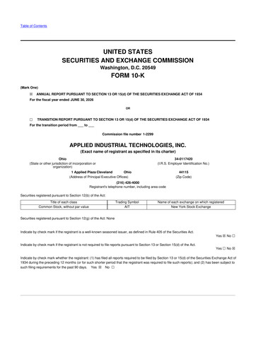 Thumbnail Applied Industrial Technologies
 10-K Annual Report 2026