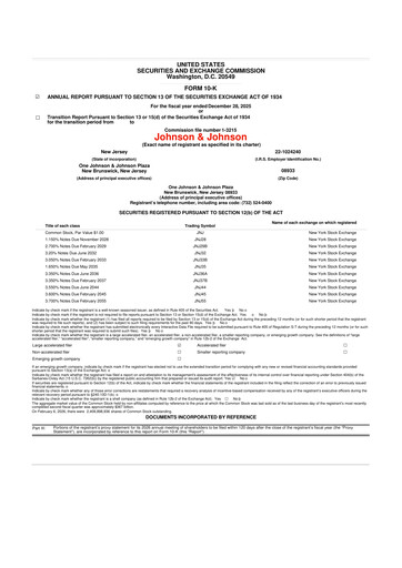 Thumbnail Johnson & Johnson 10-K Annual Report 2025