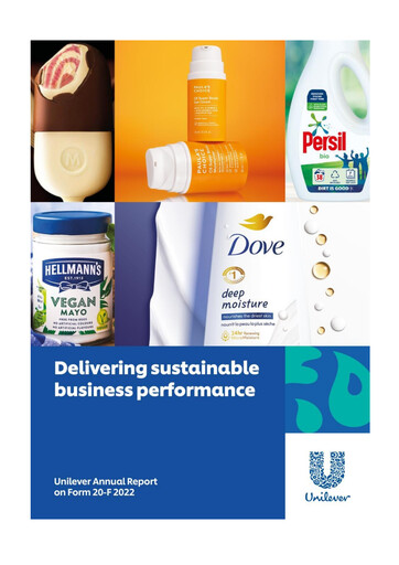 Miniature Unilever 20-F Rapport annuel 2022