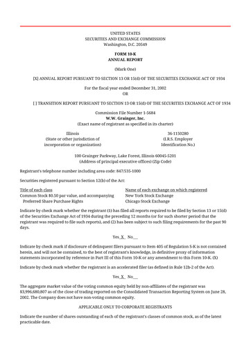 Thumbnail W. W. Grainger
 10-K Annual Report 