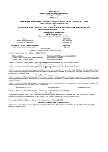 Thumbnail W. W. Grainger
 10-K Annual Report 