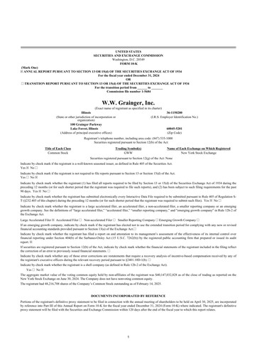 Thumbnail W. W. Grainger
 10-K Annual Report 2024