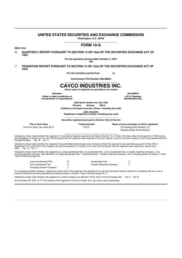 Vorschaubild Cavco Industries 10-Q Quartalsbericht 2022 