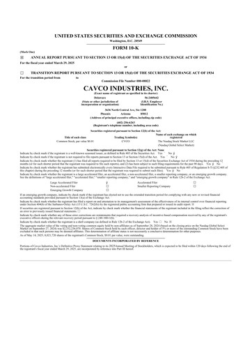 Thumbnail Cavco Industries 10-K Annual Report 2025