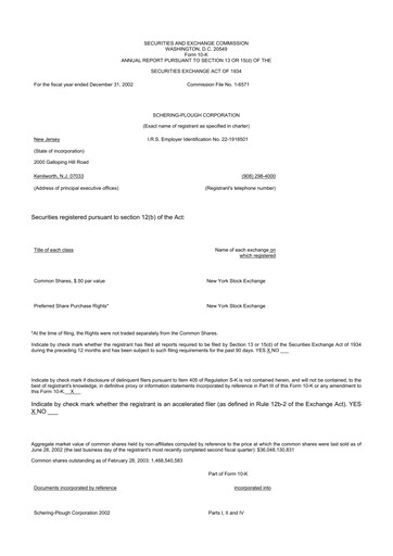 Thumbnail Merck 10-K Annual Report 