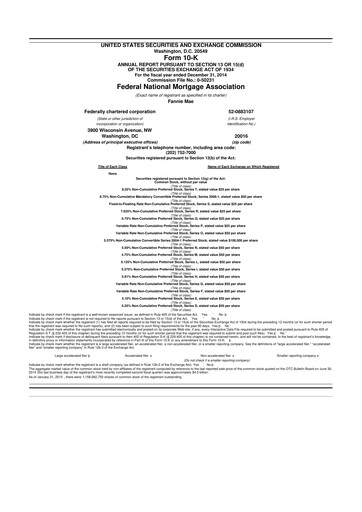 Thumbnail Fannie Mae
 10-K Annual Report 2014
