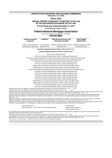 Thumbnail Fannie Mae
 10-K Annual Report 2017