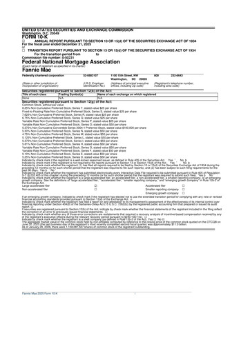 Thumbnail Fannie Mae
 10-K Annual Report 2025