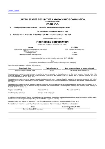 Thumbnail First Busey 10-Q Quarterly Report FY2023 