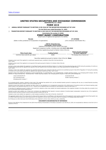 Thumbnail First Busey 10-K Annual Report 2023