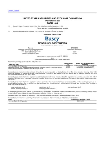 Thumbnail First Busey 10-Q Quarterly Report FY2025 