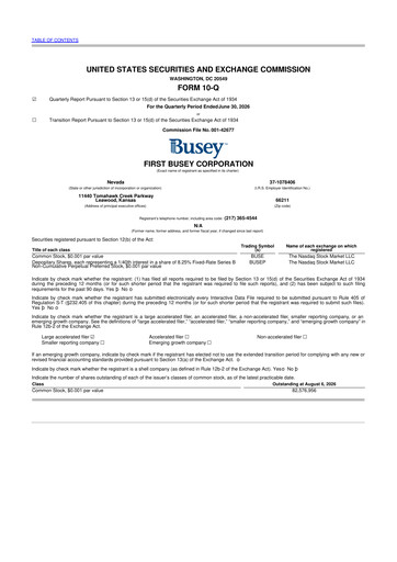 Thumbnail First Busey 10-Q Quarterly Report FY2026 