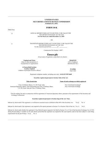 Thumbnail Valaris 10-K Annual Report 2010