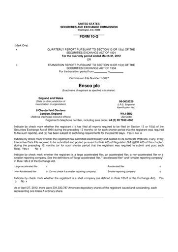 Thumbnail Valaris 10-Q Quarterly Report FY2012 