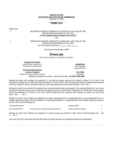 Thumbnail Valaris 10-Q Quarterly Report FY2013 